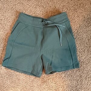lululemon teal sweatshorts